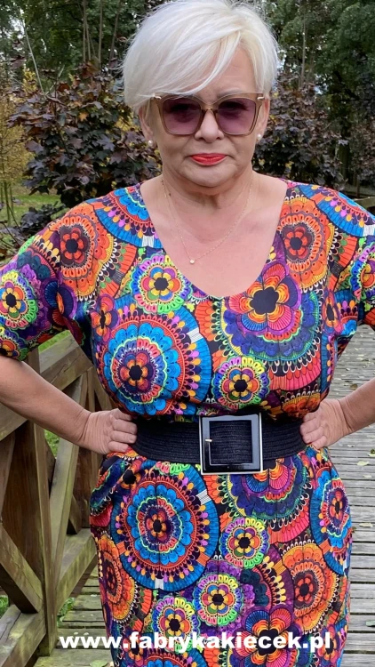 Sukienka 44/46, biust 118/120, bawełniana, naturalna, eco bawełna,  z kieszeniami, NIEBIESKA, POMARAŃCZOWA, WIELOKOLOROWA